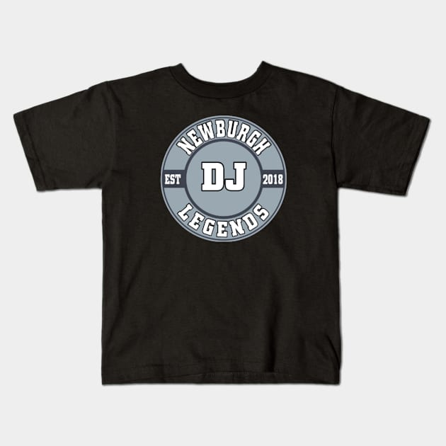 newburgh dj lgnds grey round Kids T-Shirt by Dj Architect